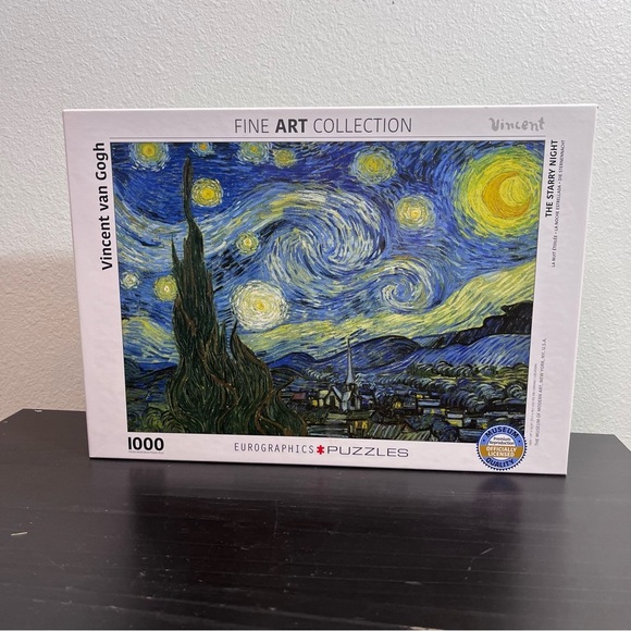 Eurographics Other - Eurographics 1000pc Van Gogh Starry Night Jigsaw Puzzle Fine Art Collection